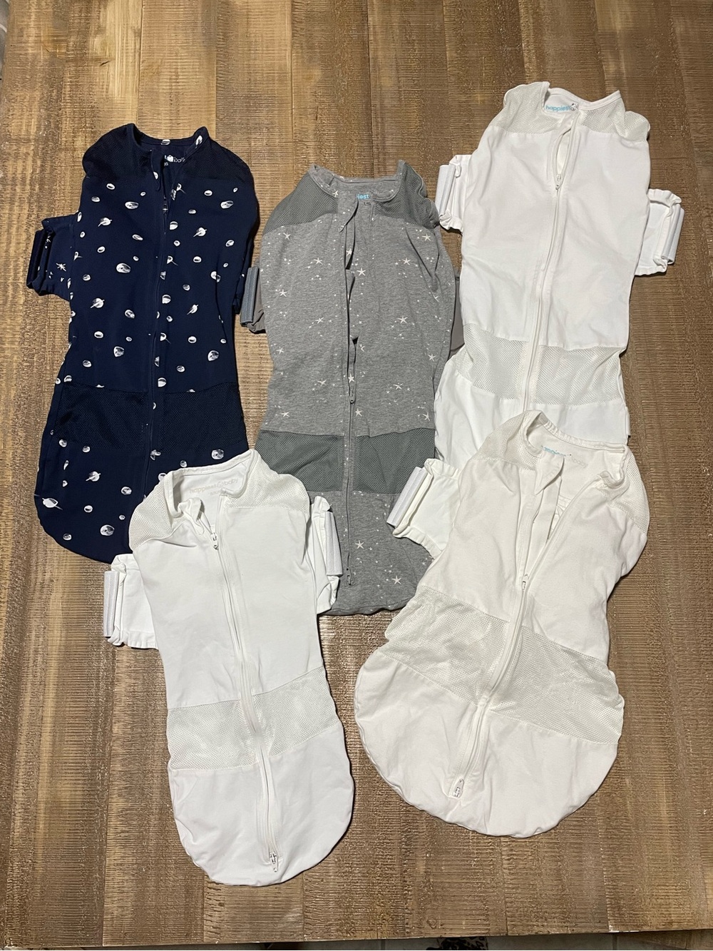 Bundle of 5 happiest baby snoo Sleep Sacks - Cozy Swaddles
